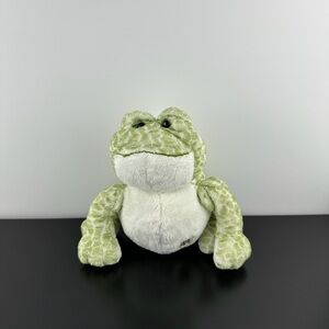 Ganz Webkinz Spotted Frog 8” Green White Plush Stuffed Animal No Code
